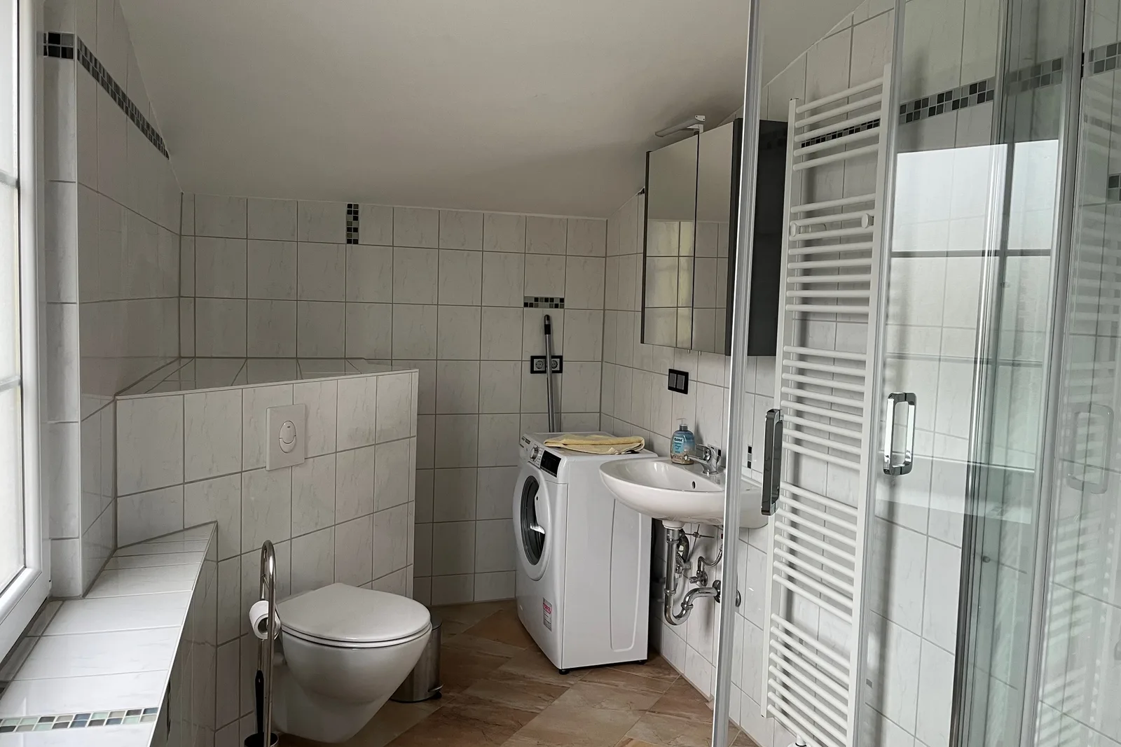 Ferienwohnung 6, Ferienhaus Ostsee YOLO: Bad mit Dusche