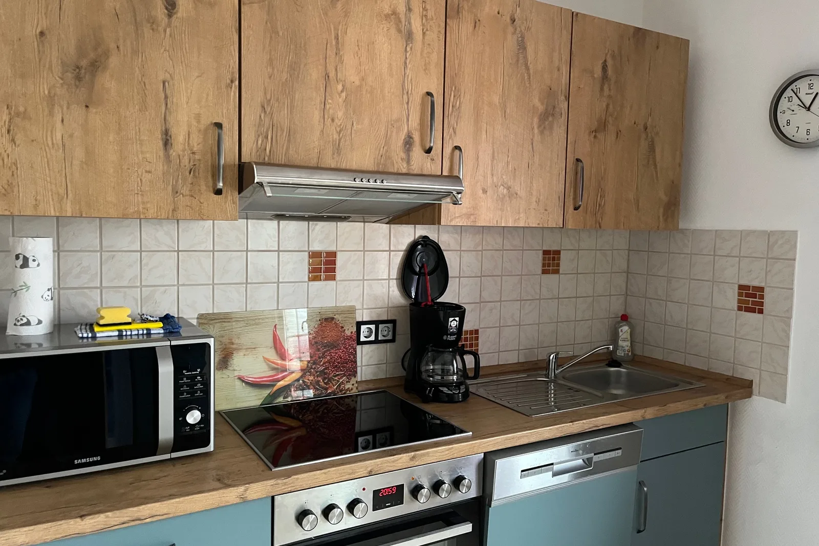 Ferienwohnung 6, Ferienhaus Ostsee YOLO: Küchenzeile