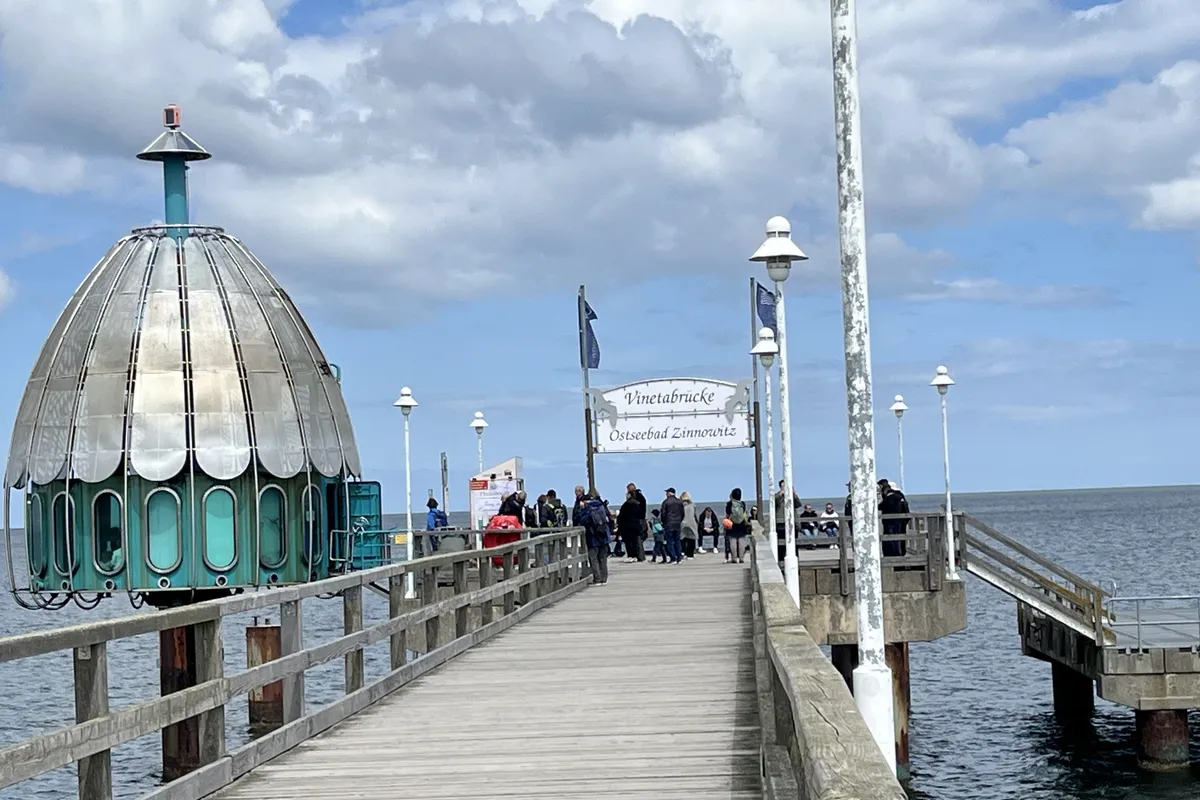 Seebr&uuml;cke Vineta in Zinnowitz mit Tauchgondel