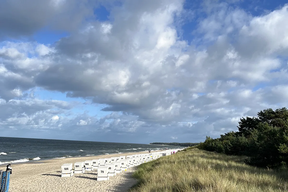 D&uuml;nen mit Strandk&ouml;rben